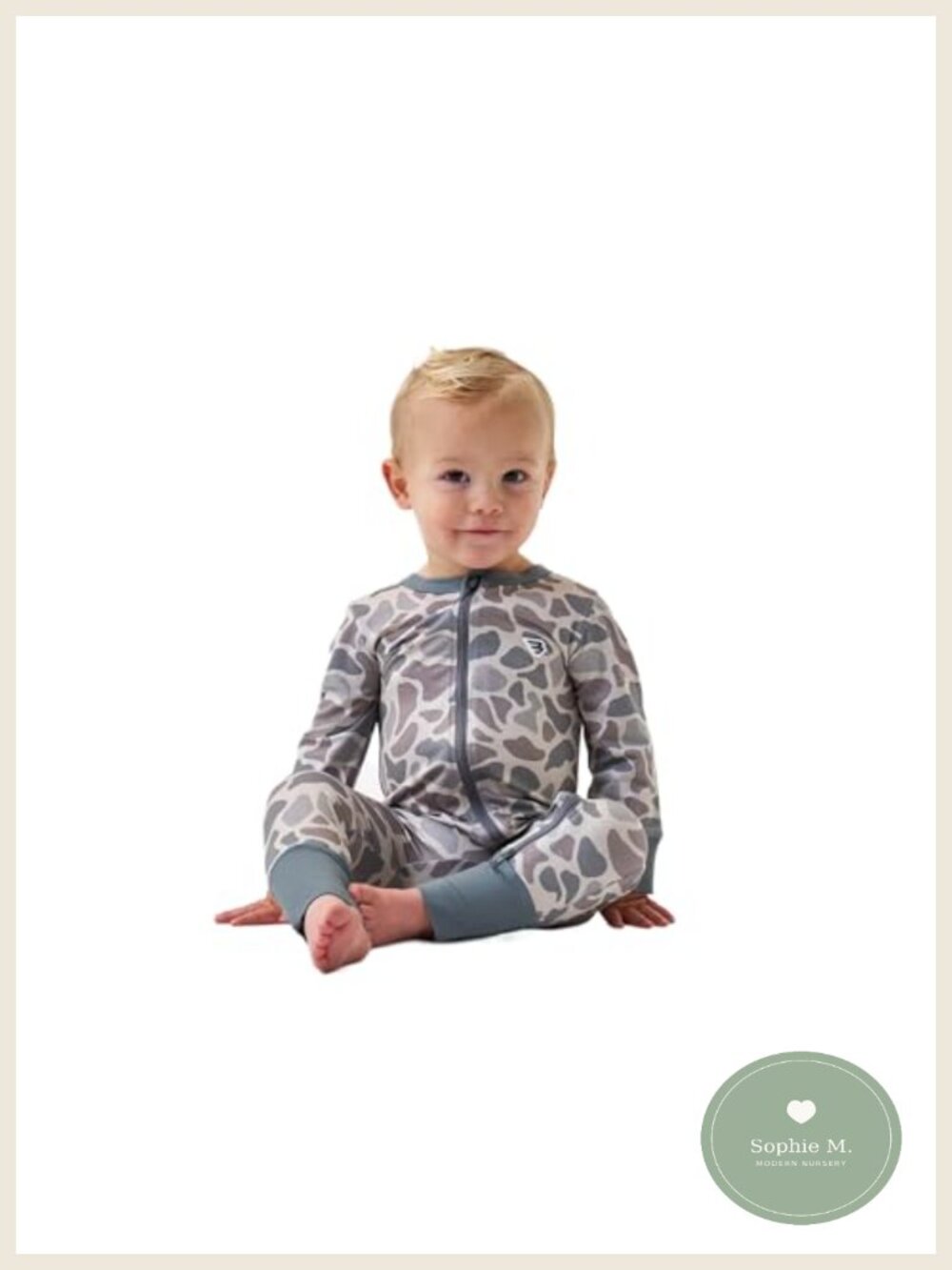 Baby Zip-Up Footie Romper with Fold-Over Cuffs Long Sleeve